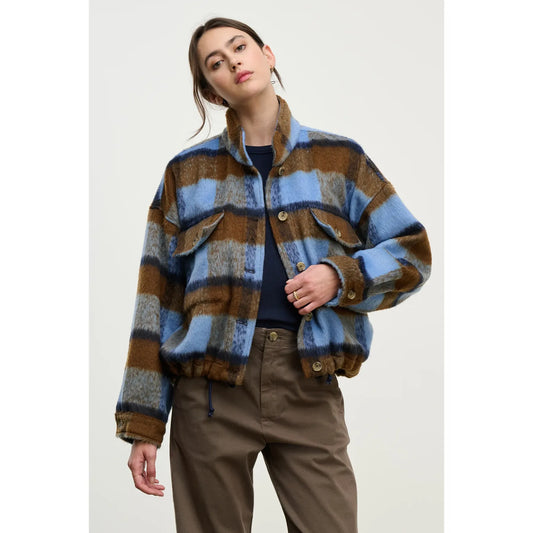 Velvet by Graham & Spencer Aubrey Brushed Plaid Jacket