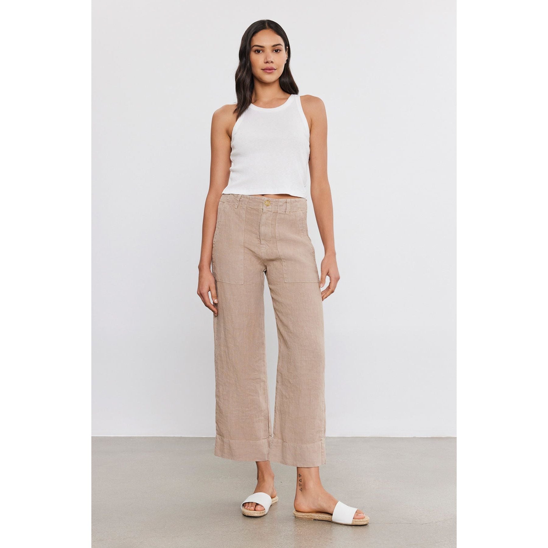 Velvet by Graham & Spencer Dru Linen Pants in Rope