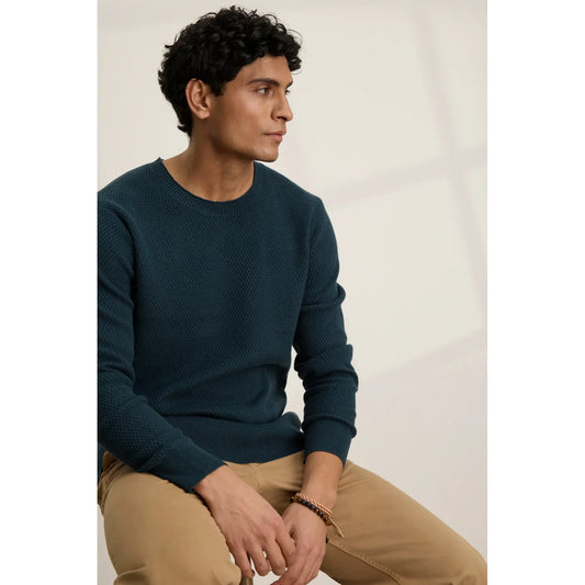 Velvetmen Fenn Sweater in Spruce