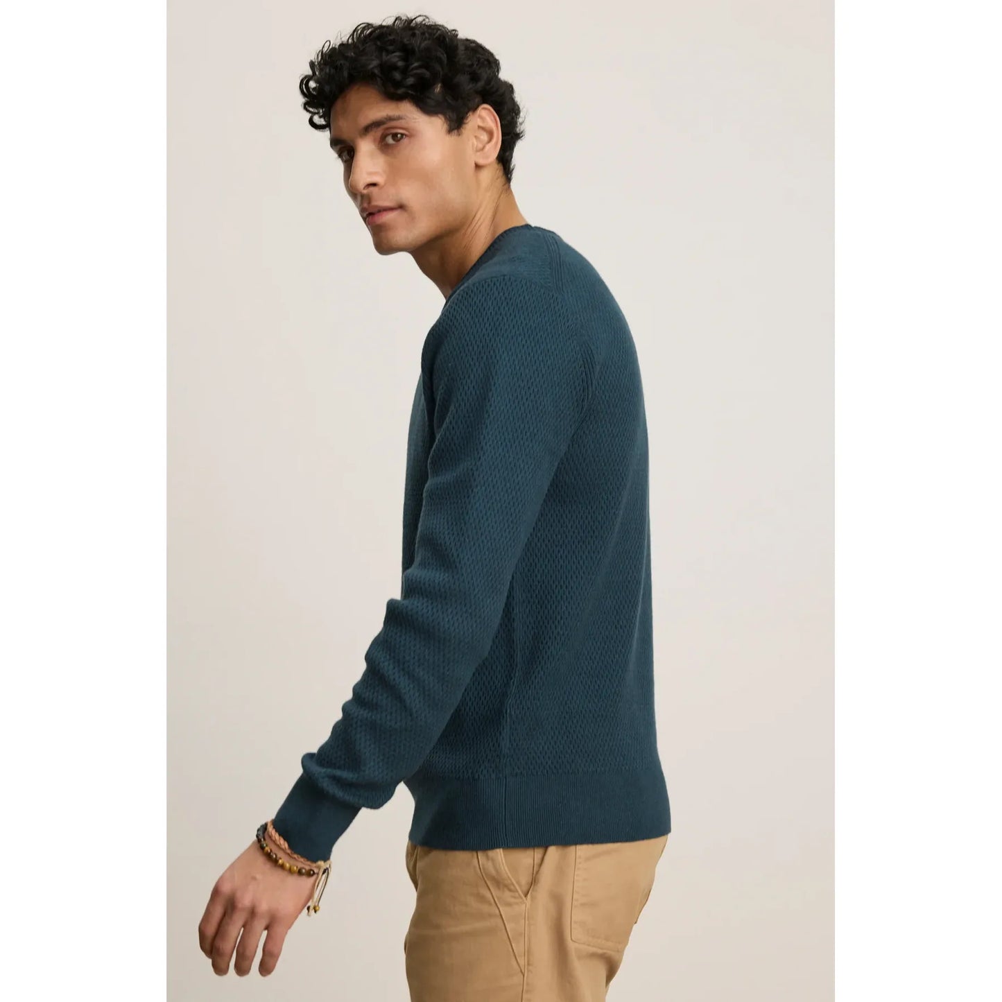 Velvetmen Fenn Sweater in Spruce
