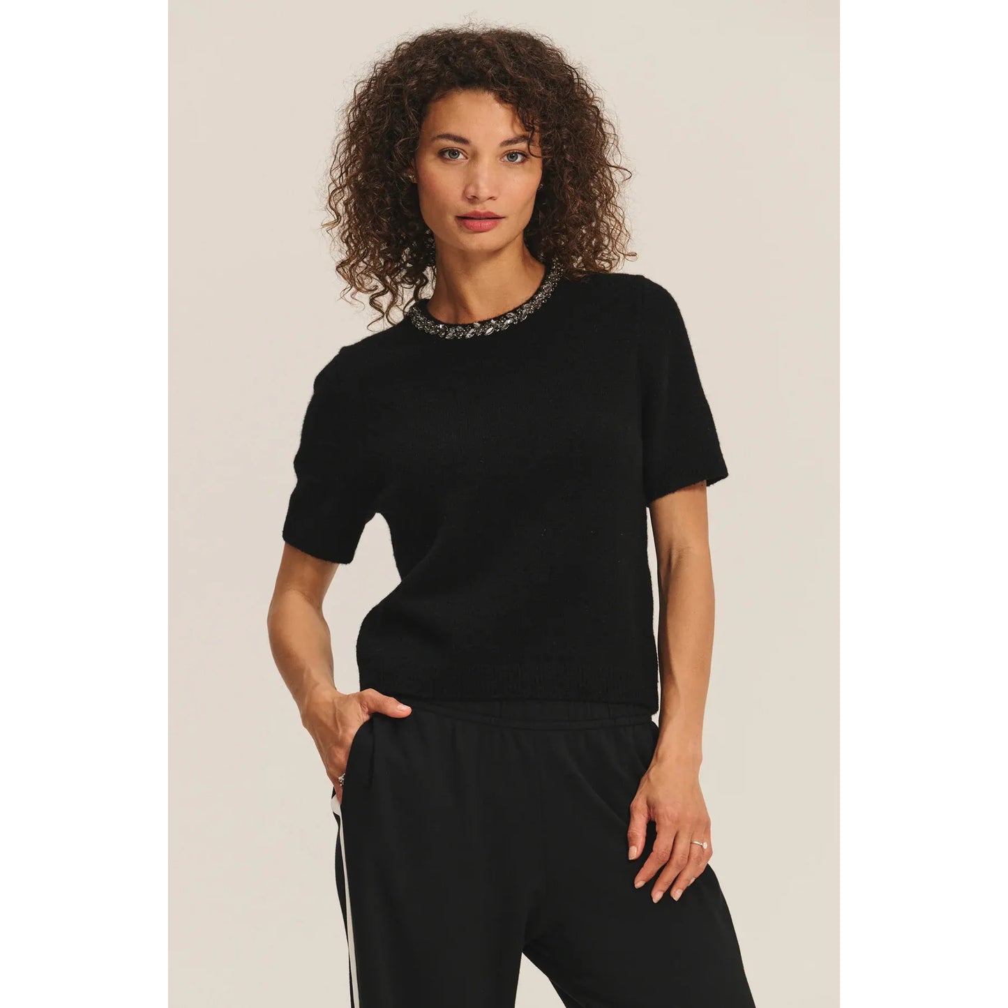 Velvet by Graham & Spencer Briana Sweater in Black
