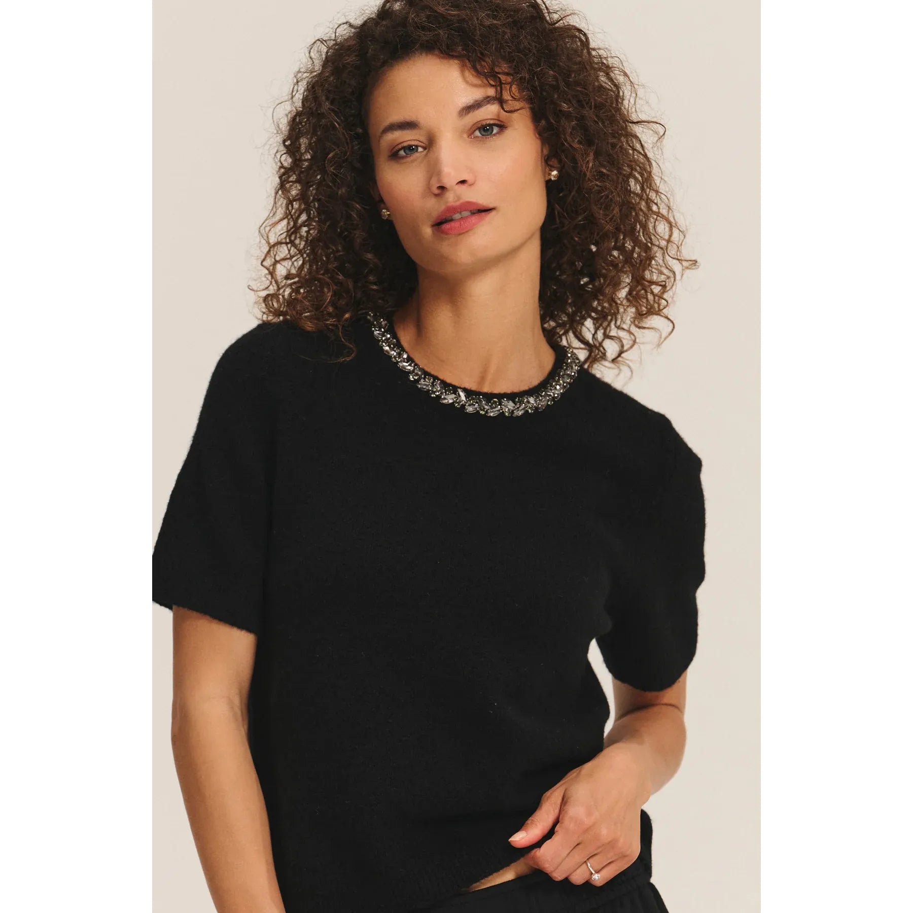 Velvet by Graham & Spencer Briana Sweater in Black