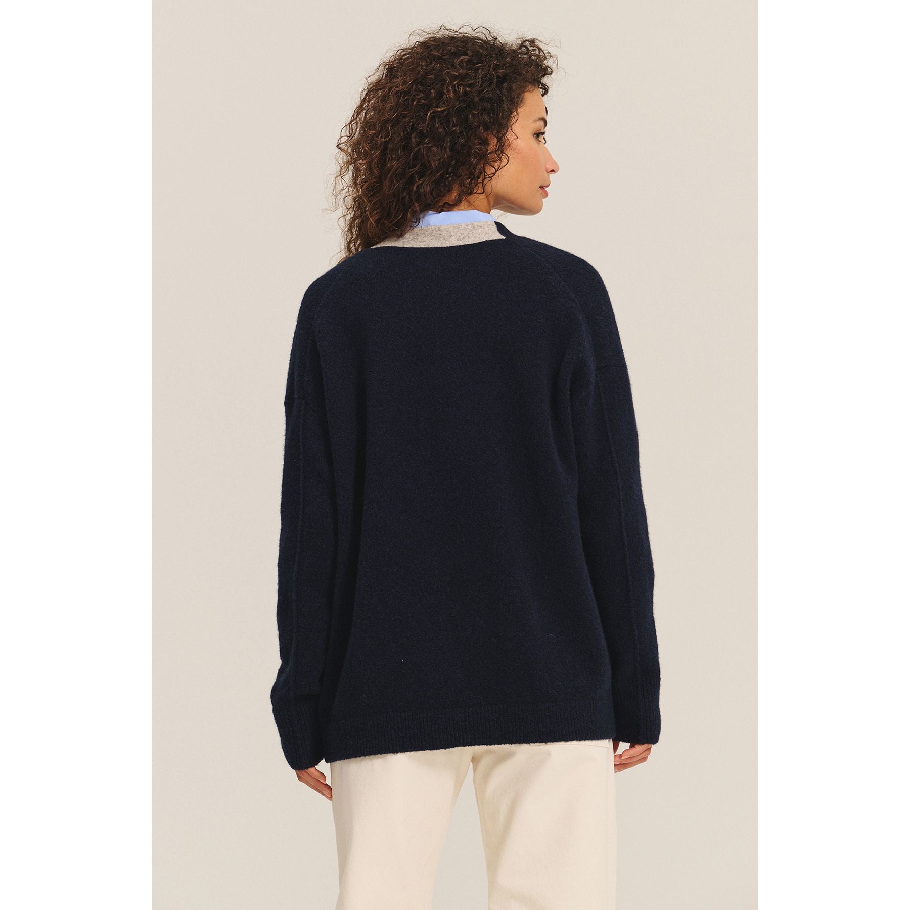 Velvet by Graham & Spencer Cameron Sweater in Navy
