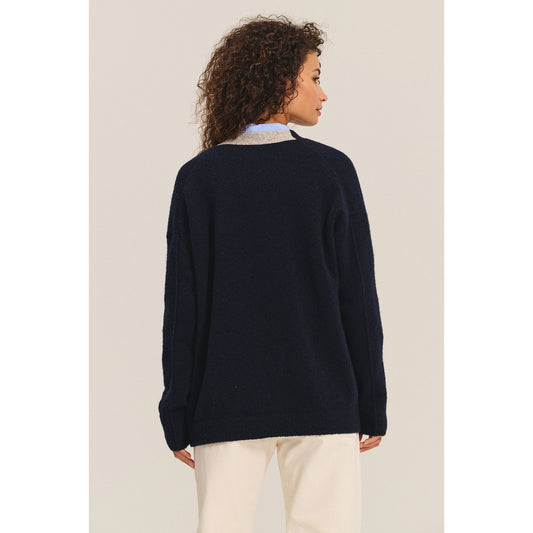 Velvet by Graham & Spencer Cameron Sweater in Navy