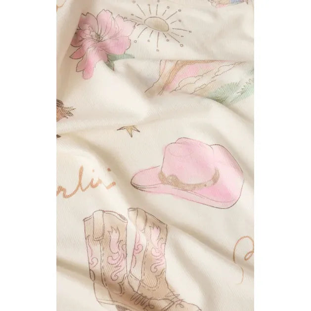 Z Supply Desert Rose LS Top in Vanilla Ice