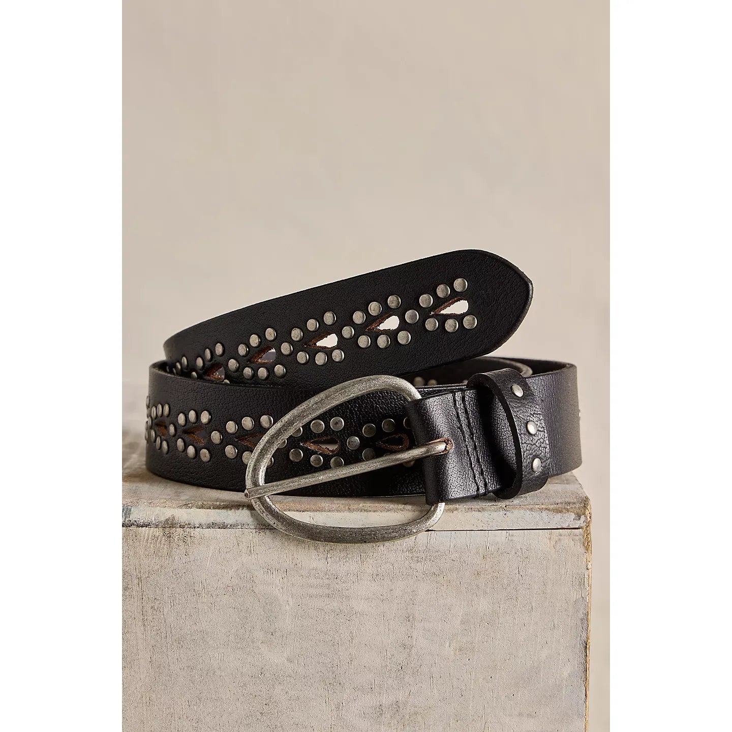 Free People WTF Preston Stud Belt in Black