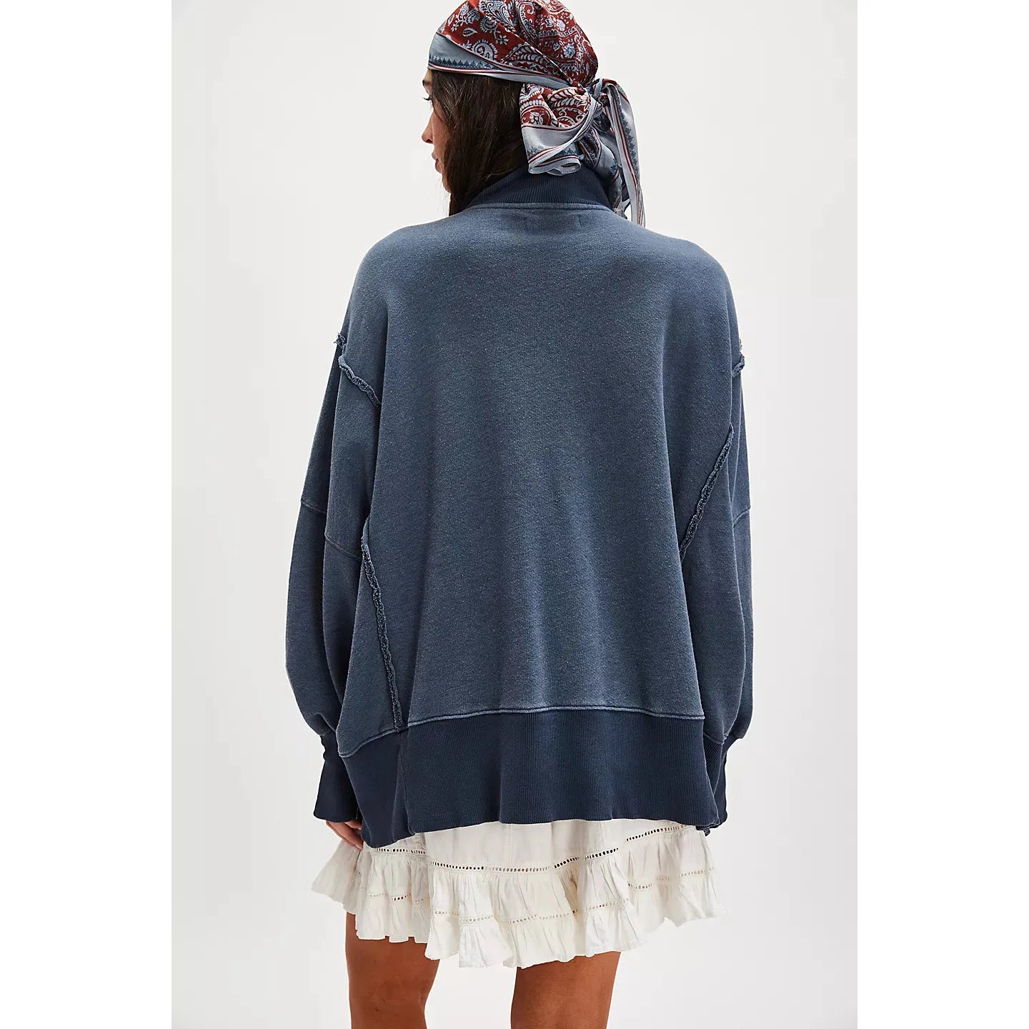 Free People Camden Henley in Navy