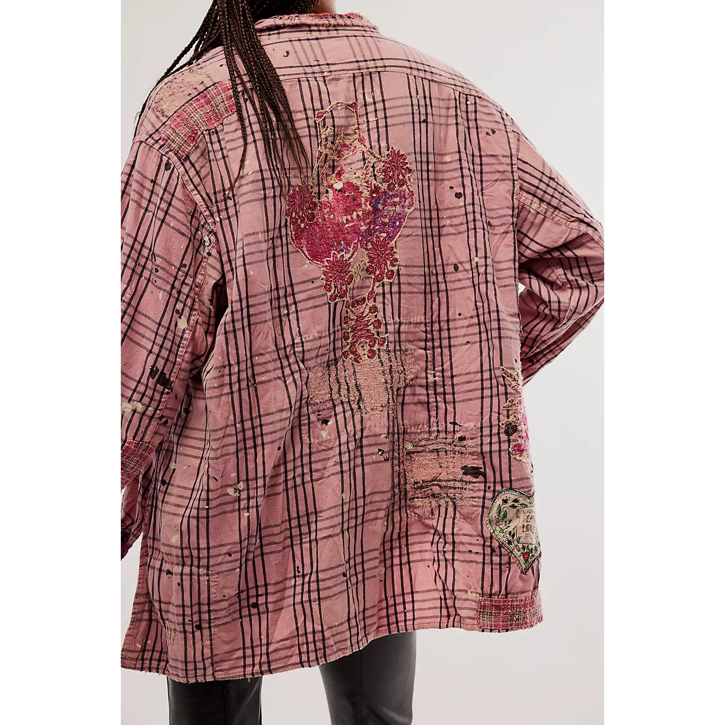 Magnolia Pearl Plaid Hearts Shirt in Pink
