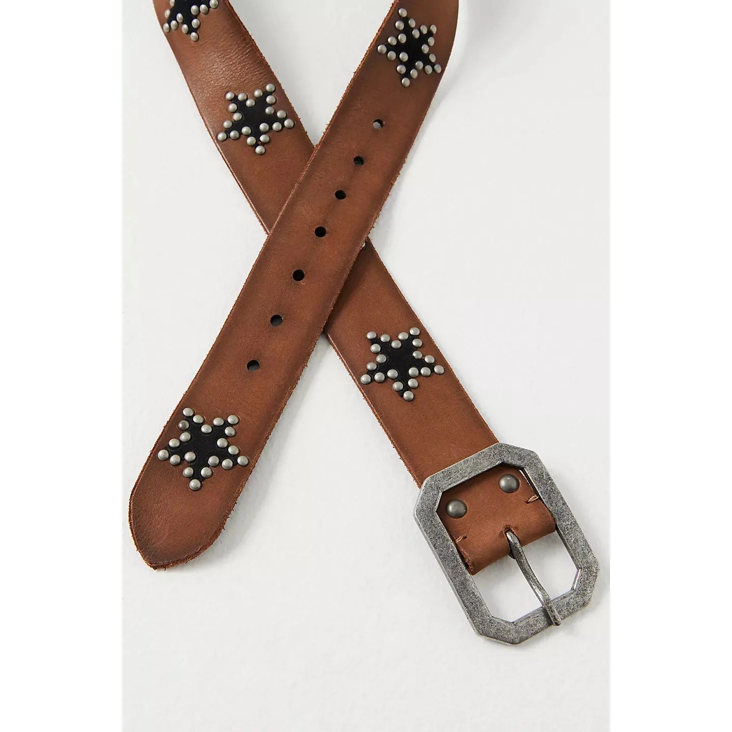 Free People Starcrossed Studded Belt in Bronze Age