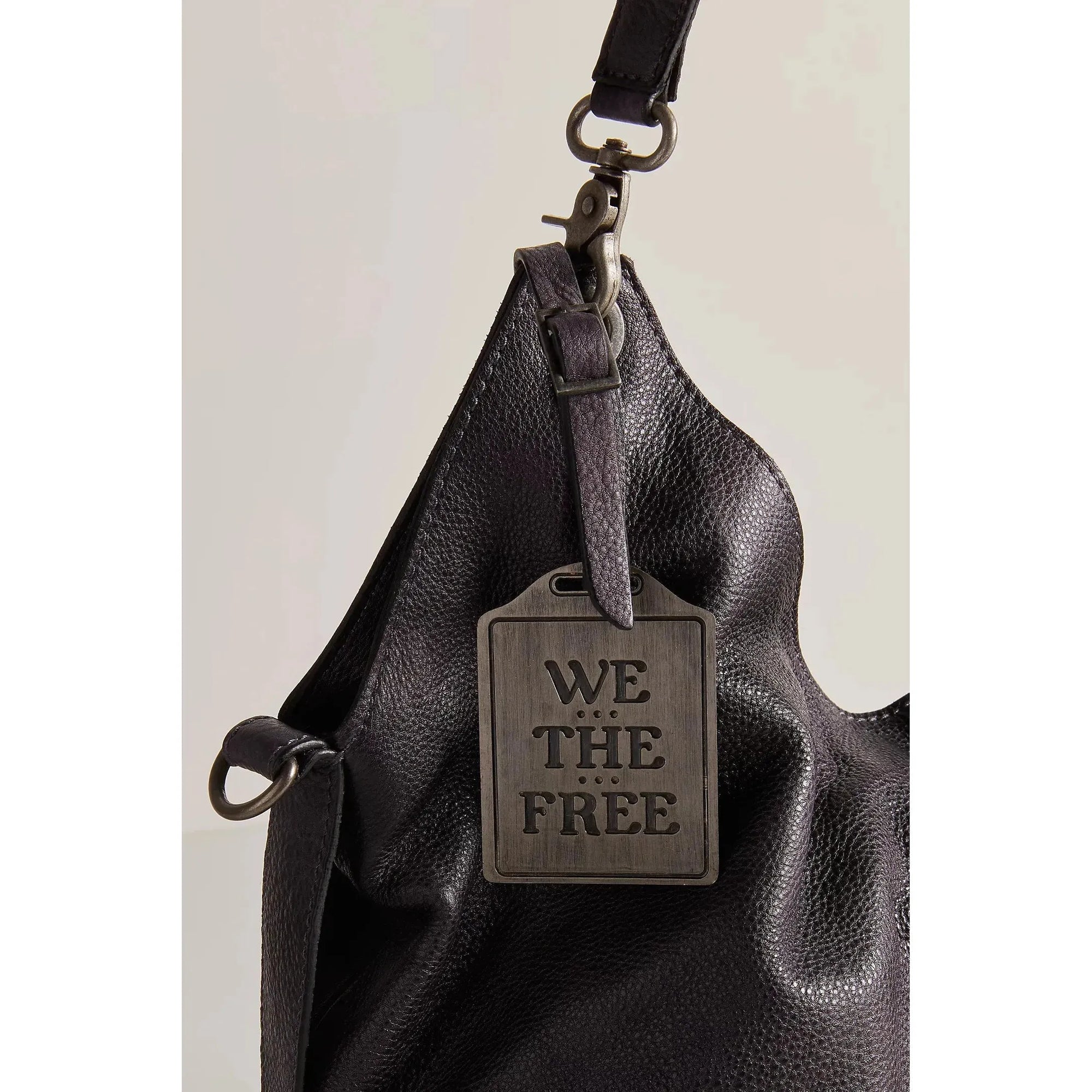 Free People We The Free Sabine Slouchy Bag in Washed Black