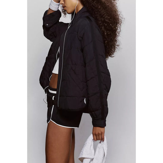 Free People Pippa Packable Puffer Jacket in Black