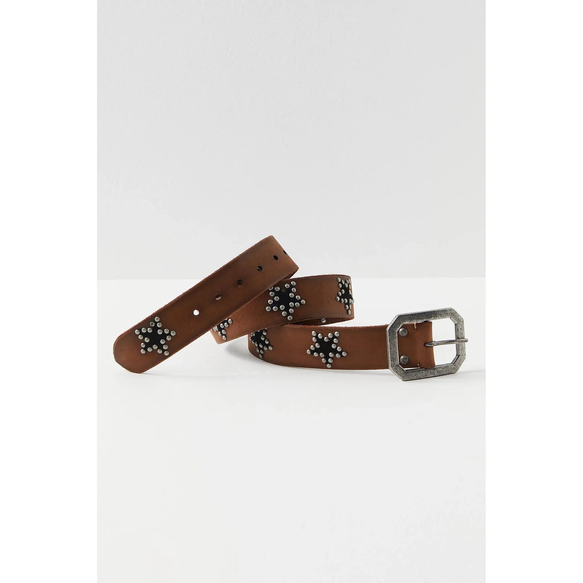 Free People Starcrossed Studded Belt in Bronze Age