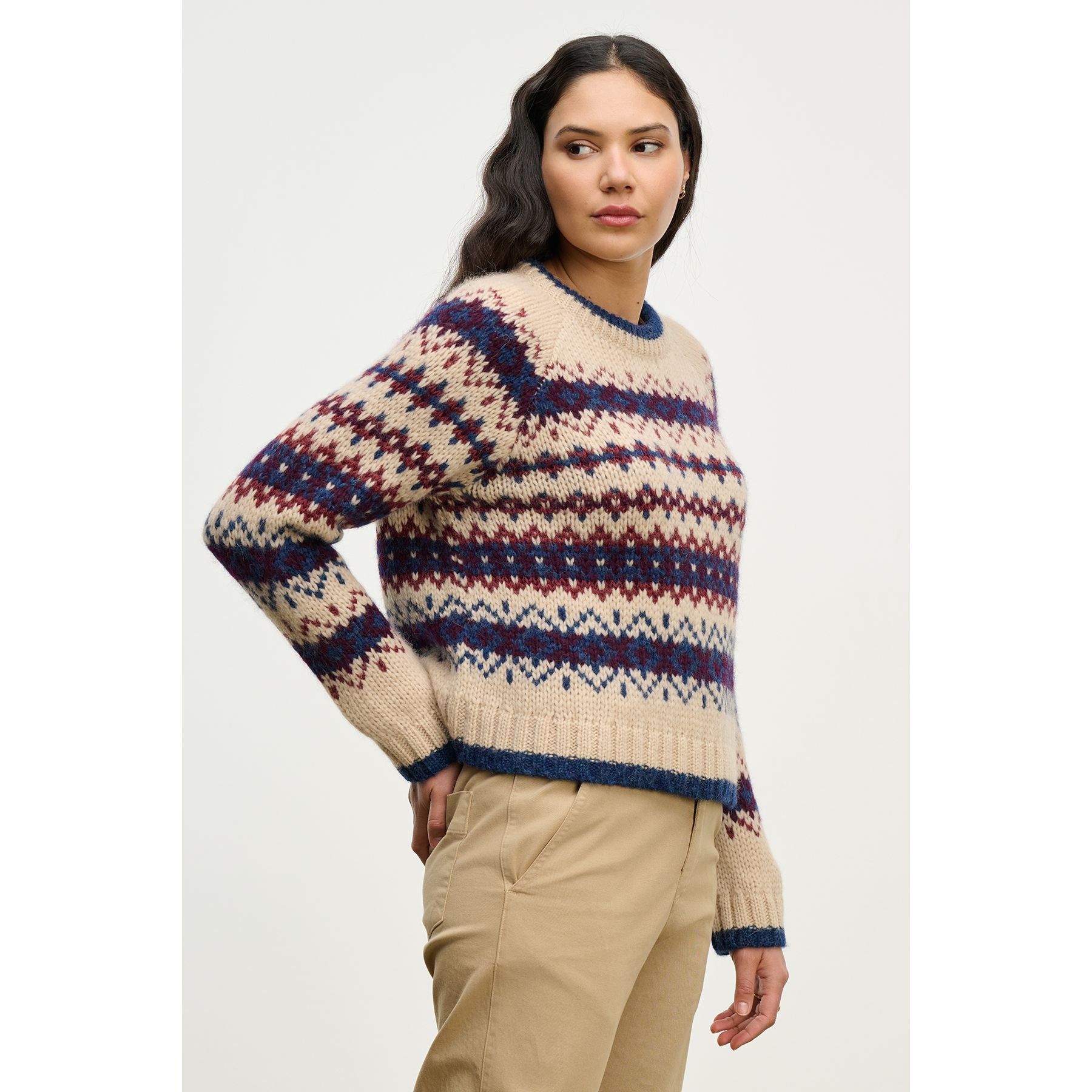 Velvet by Graham & Spencer Velvet Makena Fair Isle Sweater