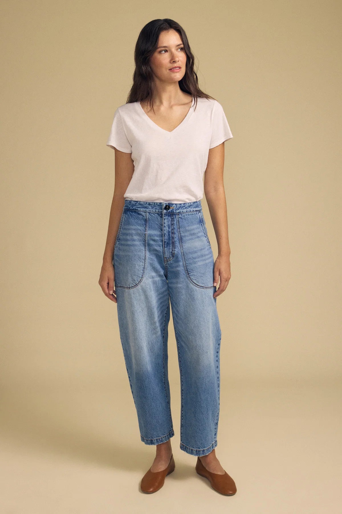 Velvet Esmeralda High Twill Cotton Jean in Indigo