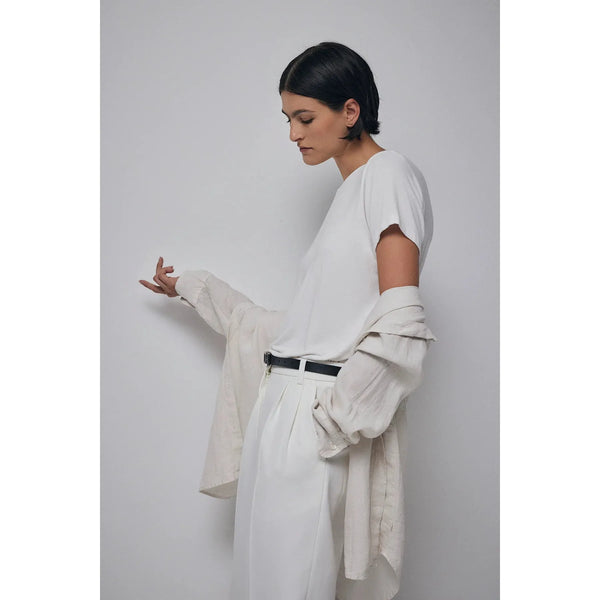 Velvet by Jenny Graham Solana Modal Jersey Short Sleeve Tee in White