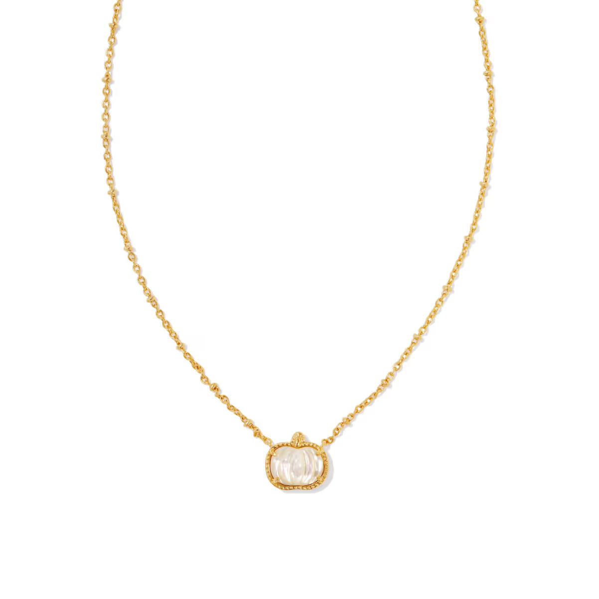 Kendra Scott Pumpkin Gold Short Necklace