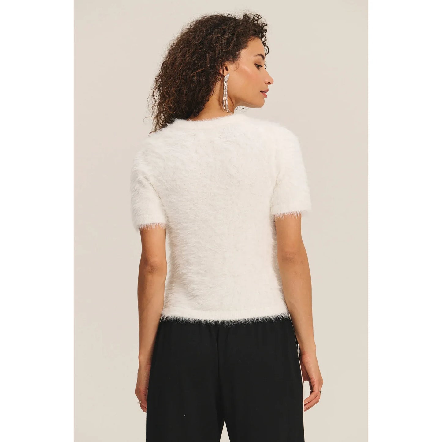 Velvet by Graham & Spencer Kit Sweater in Milk