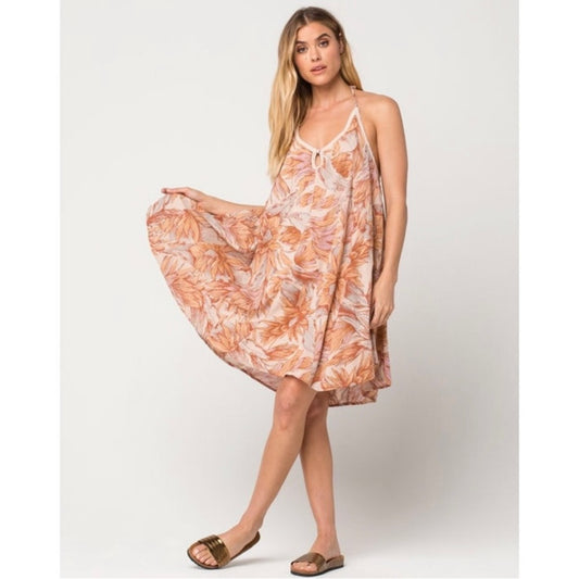 O’Neill Tropical Draped Evelyn Keyhole Dress