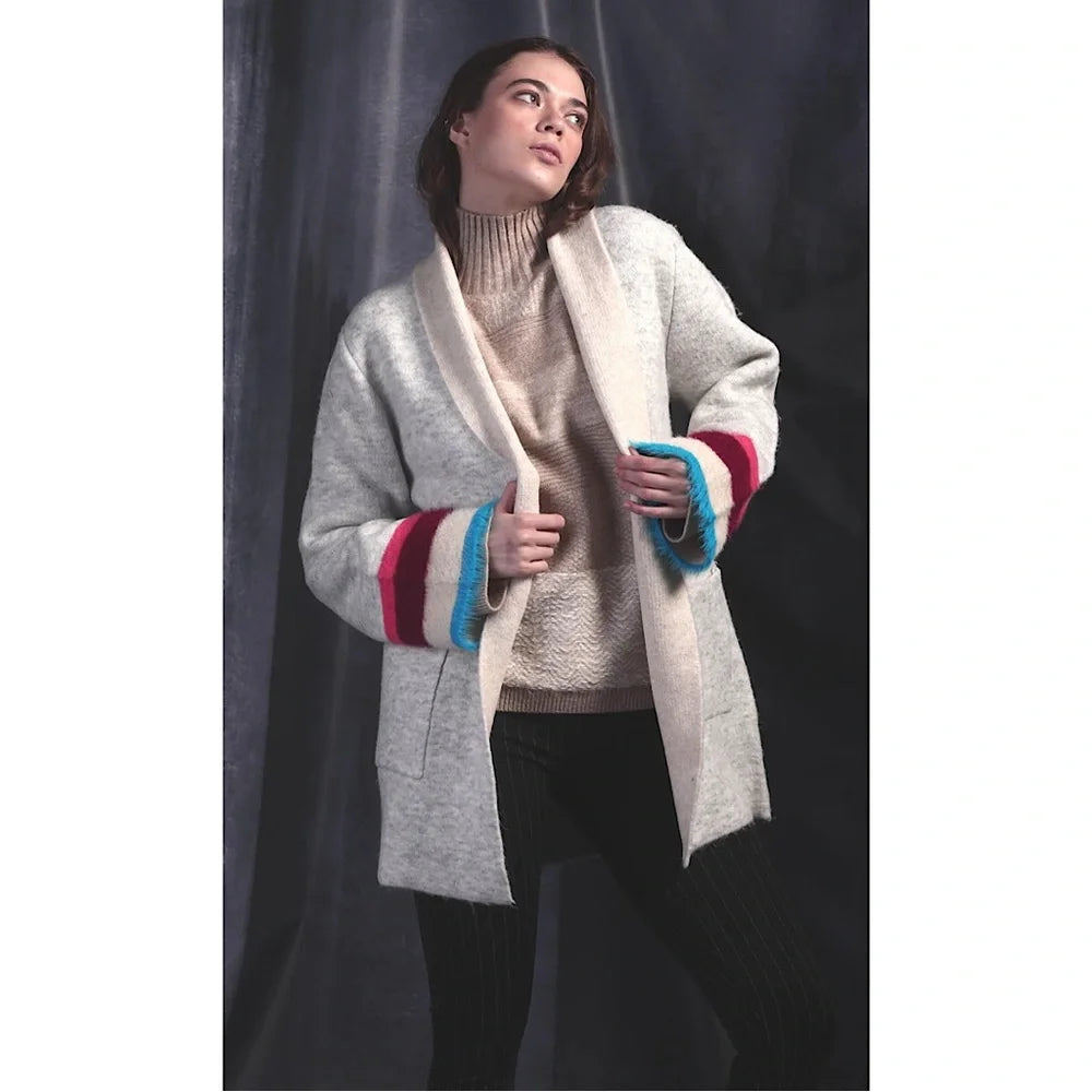 Anthropologie Elelynn Flore Colorblock Cardigan Maude Vivante