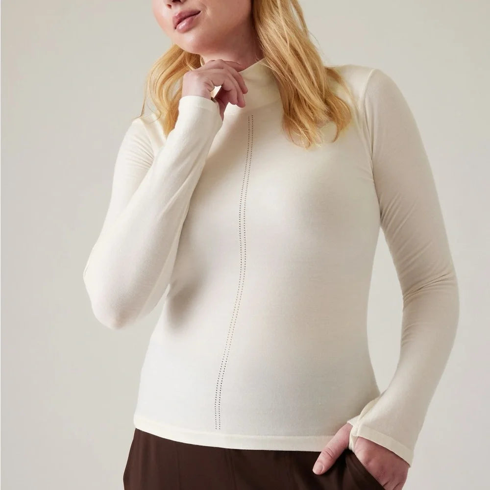 Athleta Ascent Seamless Turtleneck
