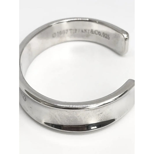 Tiffany & Co 925 Sterling Silver 1837 Concave Wide Cuff Bracelet 1997