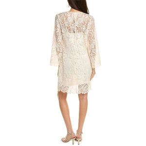 Johnny Was Harper Recycled Lace Mini Dress in Ivory