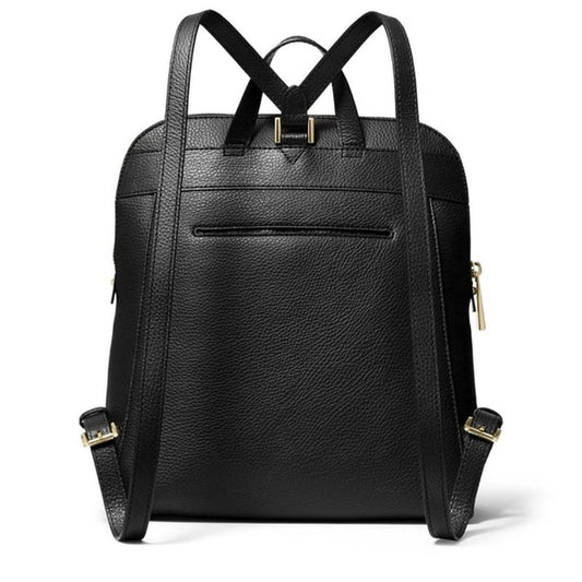 Michael Kors Rhea Pebbled Leather Zip Medium Slim Backpack