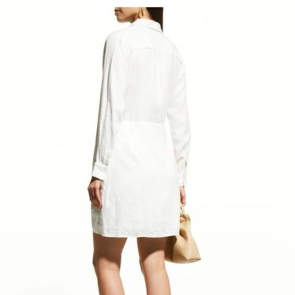Rails Linen Front Tie Button Down Dress 