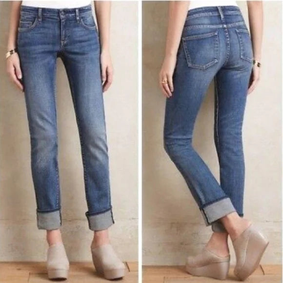 Anthropology Pilcro and Letterpress Parallel Denim Jeans