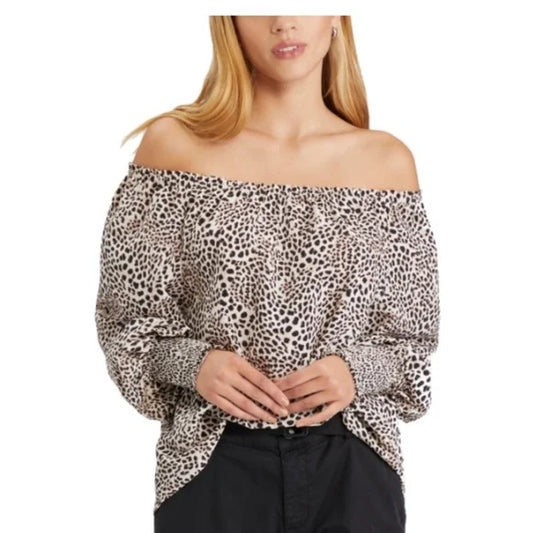 Sanctuary Sunshine Animal Print Top