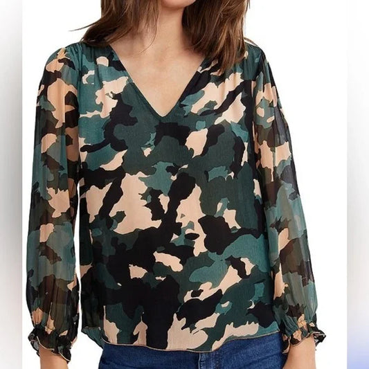 Velvet by Graham & Spencer Camo Print Blouse