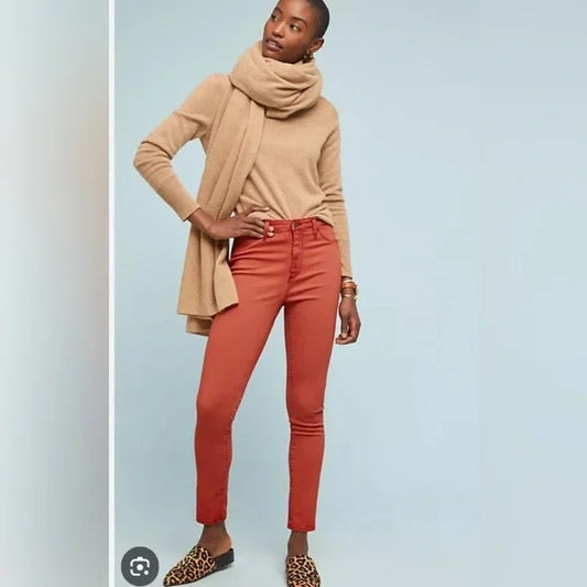 AG Jeans The Farrah Skinny Ankle in Coral