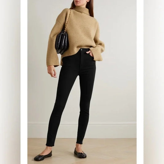 Citizens of Humanity Chrissy High Rise Skinny Jeans in Black