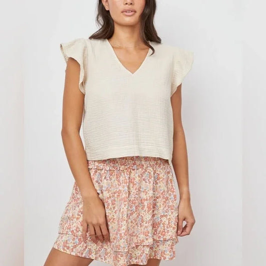 Rails Miley Top in Flax