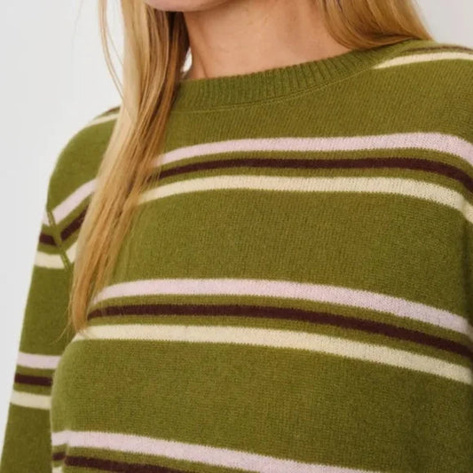 Reformation Cashmere Boyfriend Sweater in Green