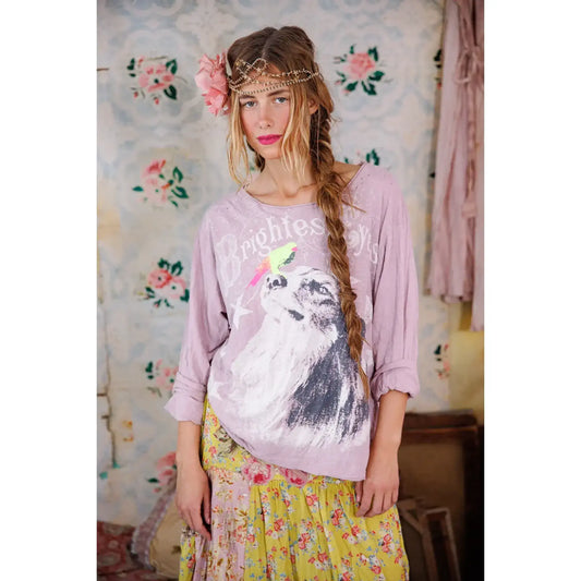 Magnolia Pearl Brightest Eyes Viggo Tee in Lychee Blossom