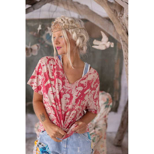 Magnolia Pearl Mural Frida Europa Tee in Sandia