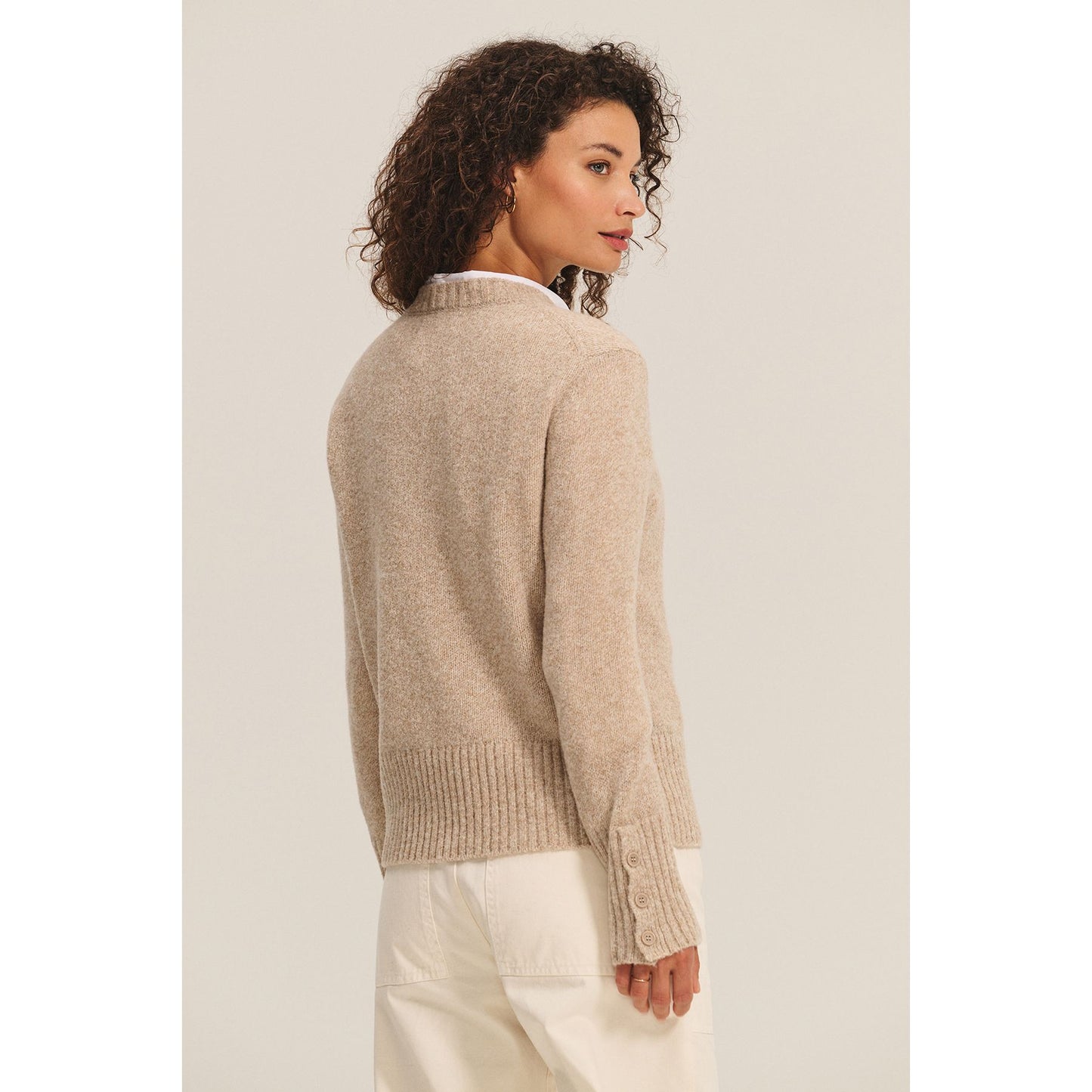 Velvet by Graham & Spencer Maisie Sweater in Oatmeal