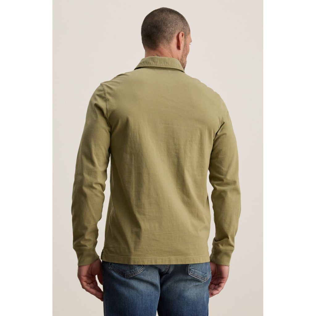Velvetmen Flint Polo in Olive