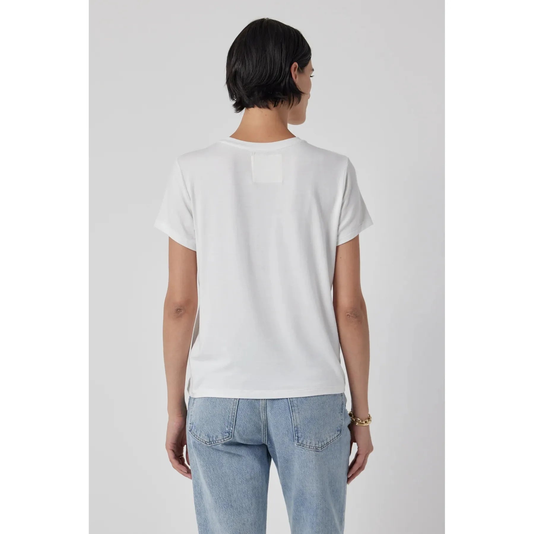 Velvet by Jenny Graham Solana Modal Jersey Short Sleeve Tee in White