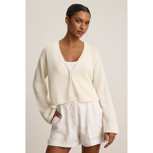 Velvet by Graham & Spencer Verity Organic Hemp Cotton Sweater in Milk