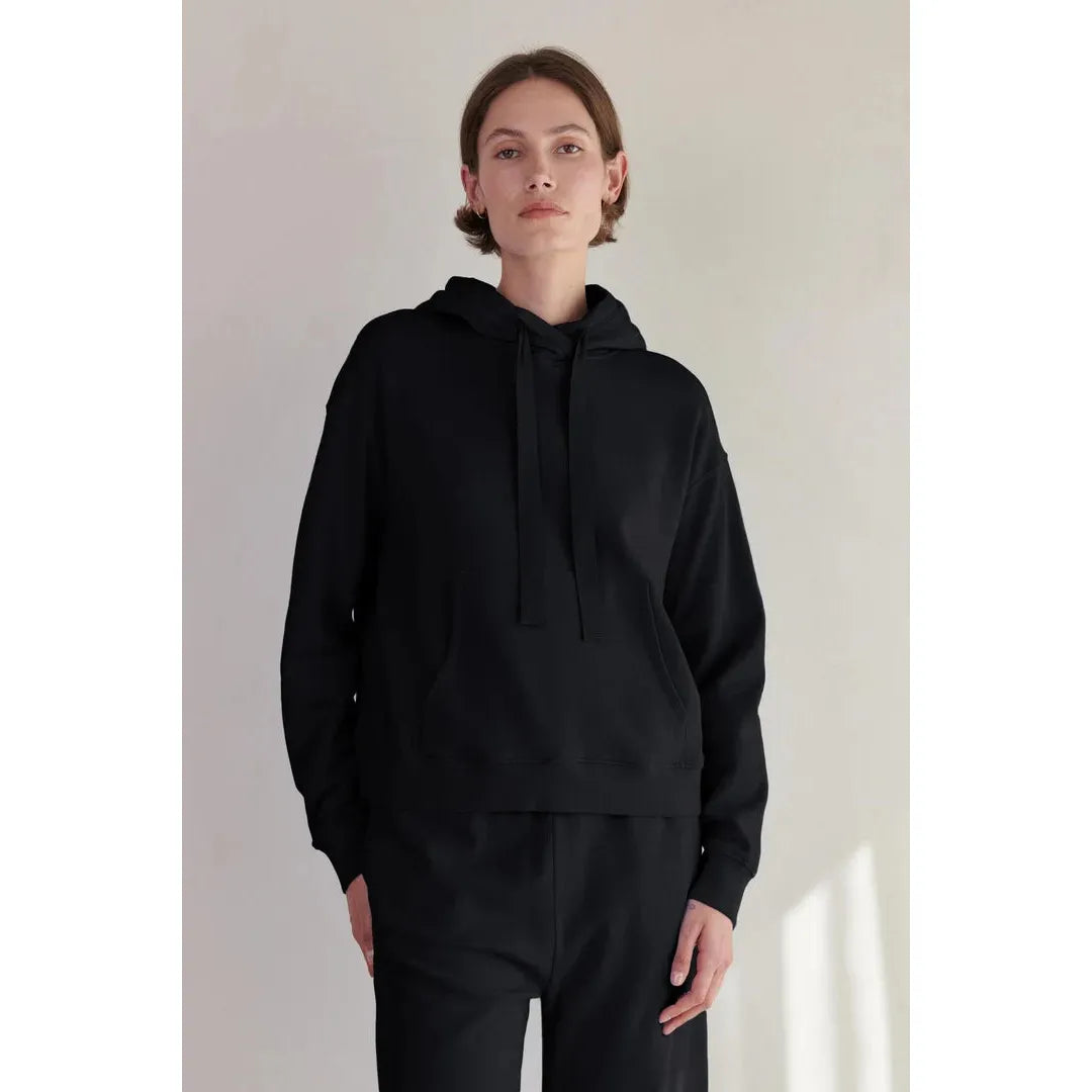 Velvet by Jenny Graham Ojai Organic Fleece Hoodie in Black