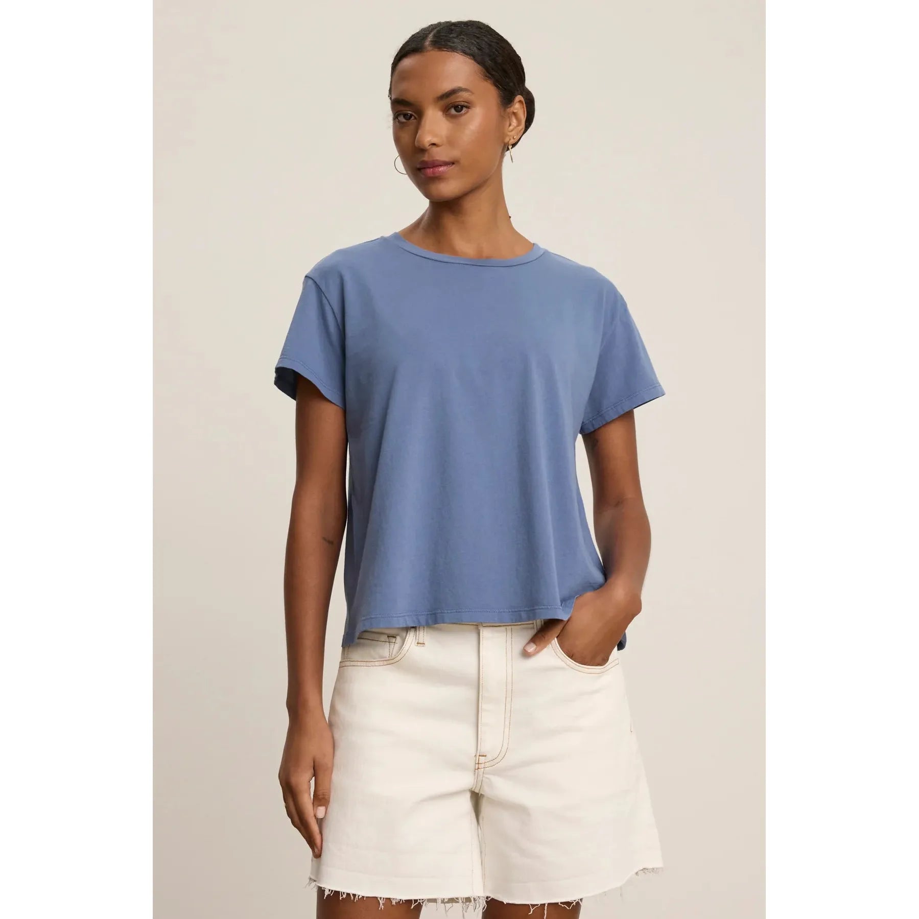 Velvet by Jenny Graham Topanga Organic Cotton Tee in Atlas