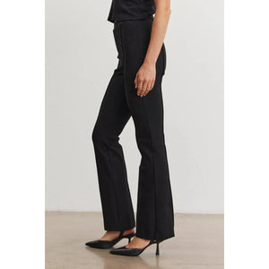 Velvet by Graham and Spencer Albee Ponte Bootcut Pant in Black