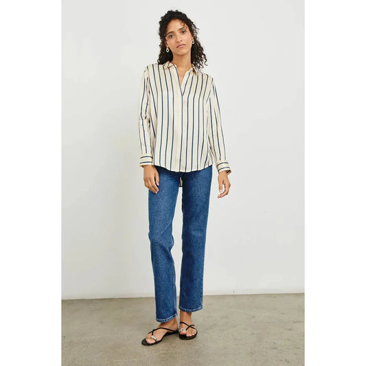 Rails Maria Ceramic Navy Stripe Blouse 