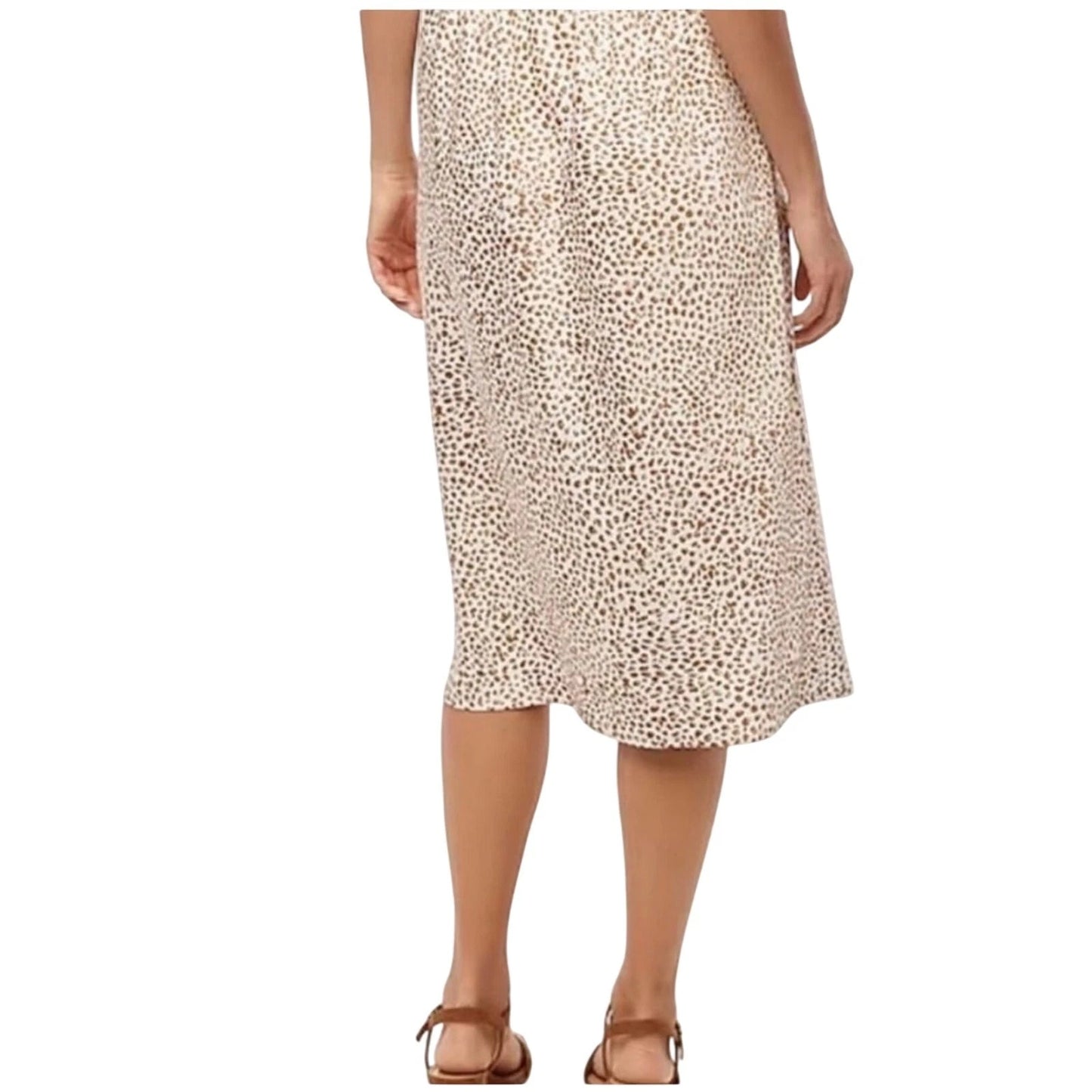 J Crew Cheetah Animal Printed Bias Slip Skirt Midi Skirt