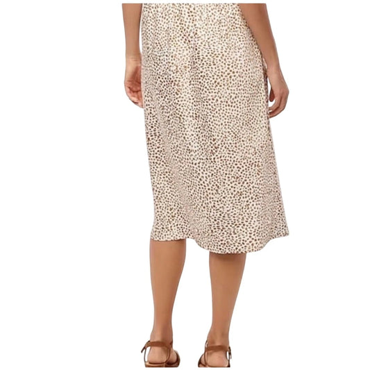 J Crew Cheetah Animal Printed Bias Slip Skirt Midi Skirt