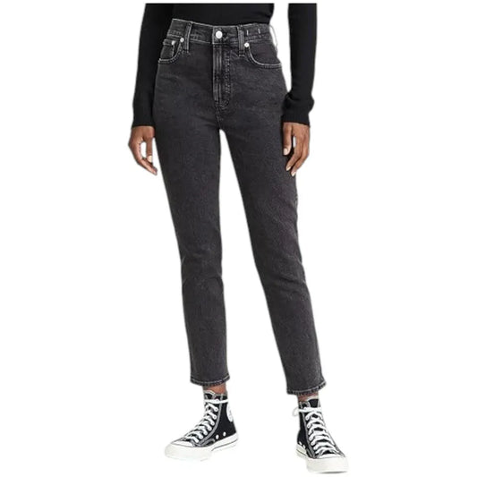 Madewell Curvy Perfect Vintage Straight Jean in Black