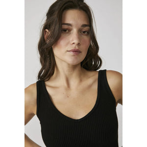 Free People Solid Rib Brami in Black