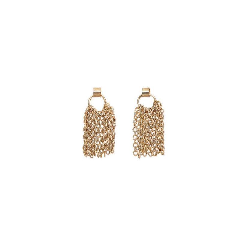 Sarah Macfadden The Short Tassel Earrings in 14k Gold